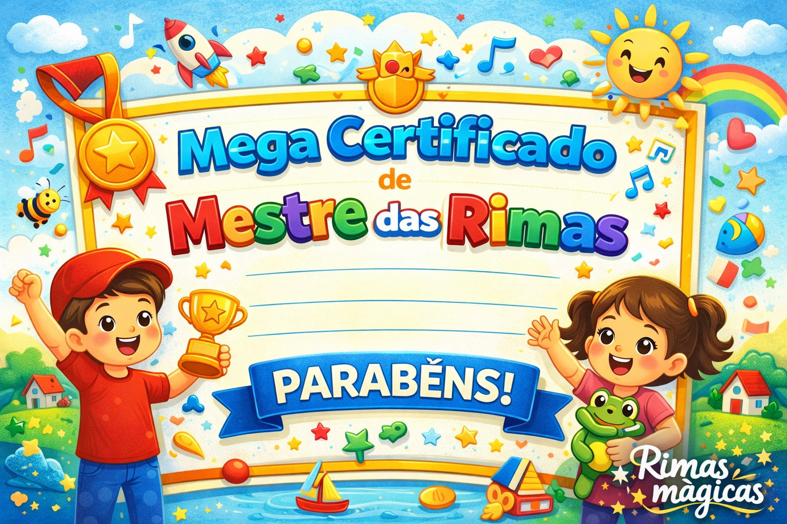 Mega Certificado Mestre das Rimas